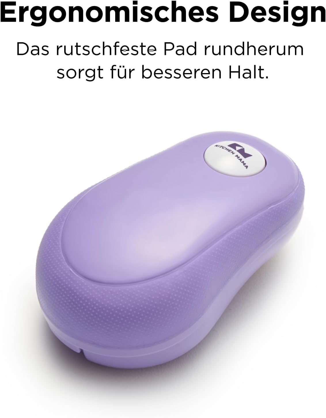 Elektrischer Dosenöffner One-Touch, ergonomisch, sicher, Lila