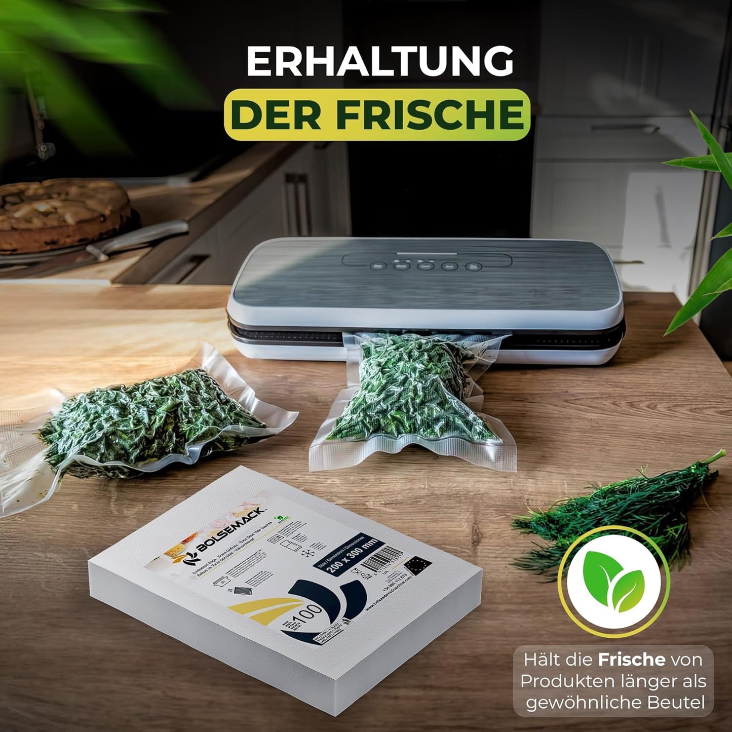 Vakuumierbeutel-Set (100 Stück), 100 Beutel 25 x 30 cm