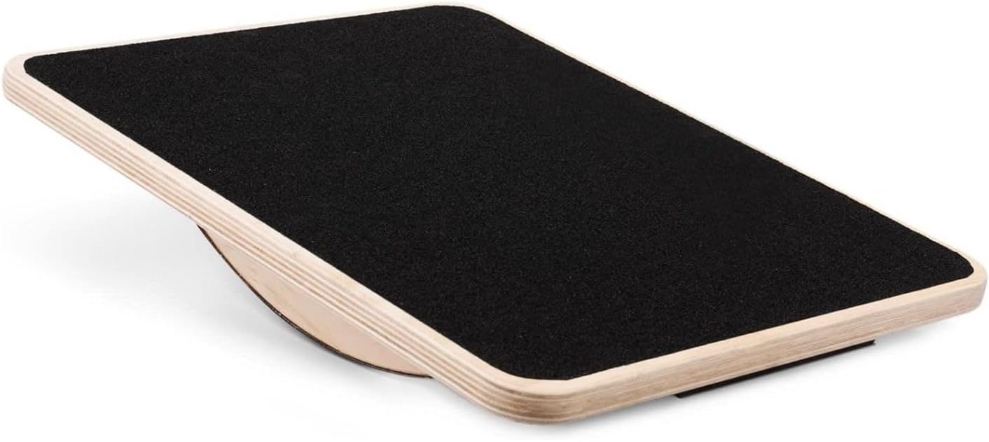 Balance Board für Stabilitäts- und Ganzkörpertraining, Schwarz 44cm Rocker Gleichgewichtsbrett