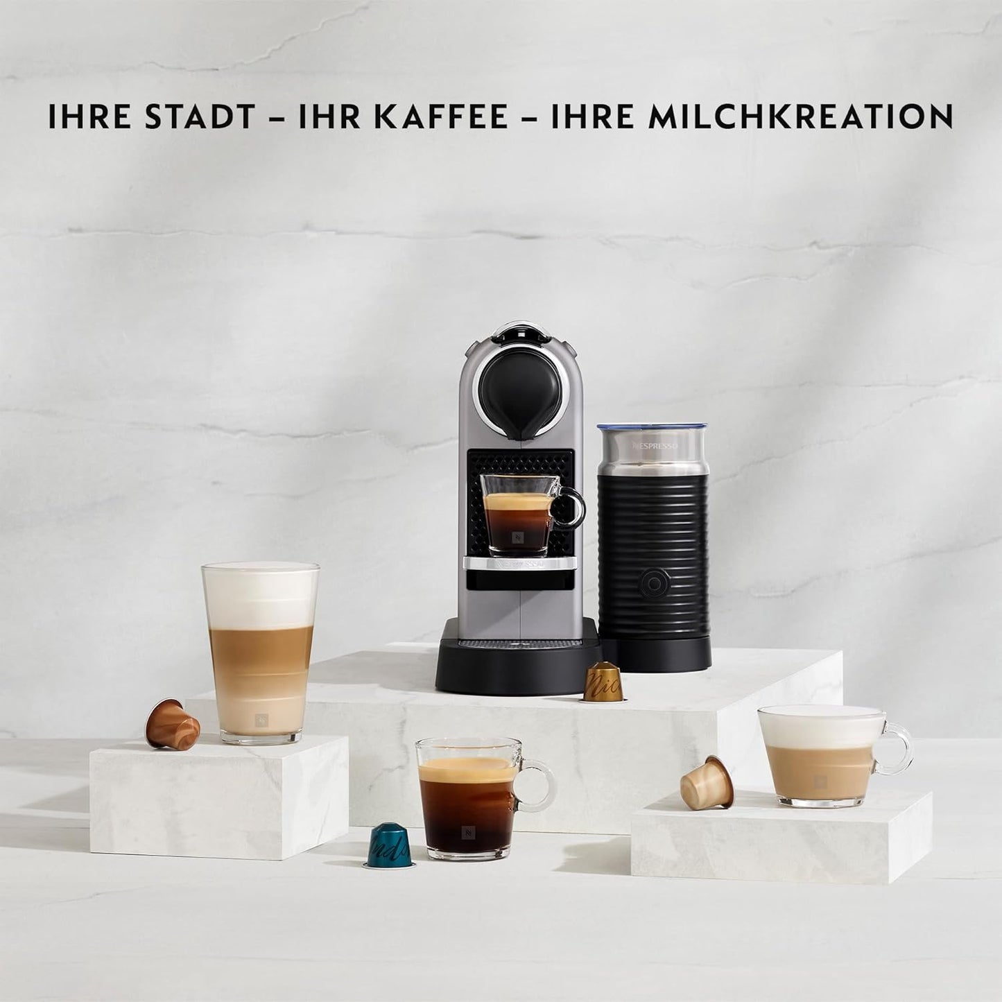 Kaffeekapselmaschine Citiz&Milk, Silber Citiz & Milk