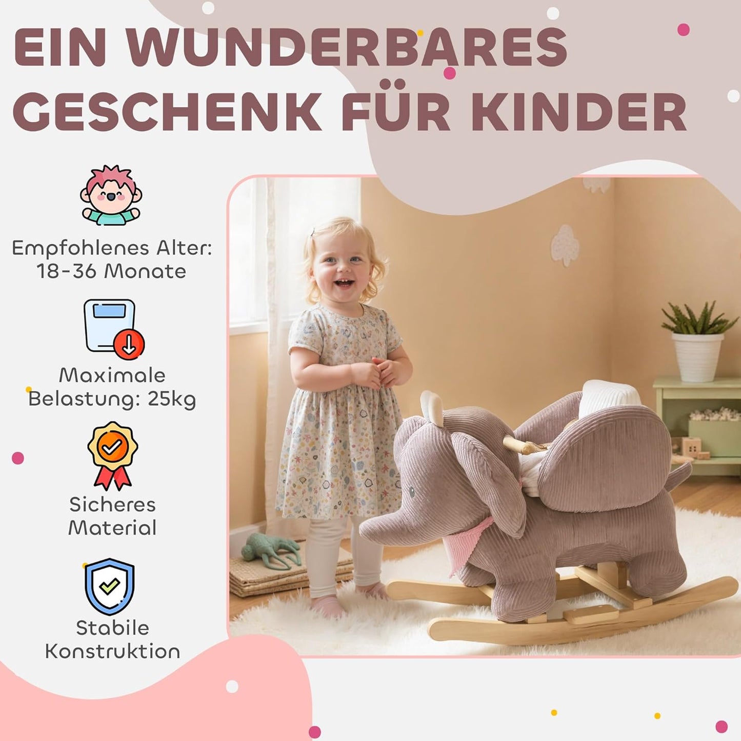 Schaukeltier Elefant