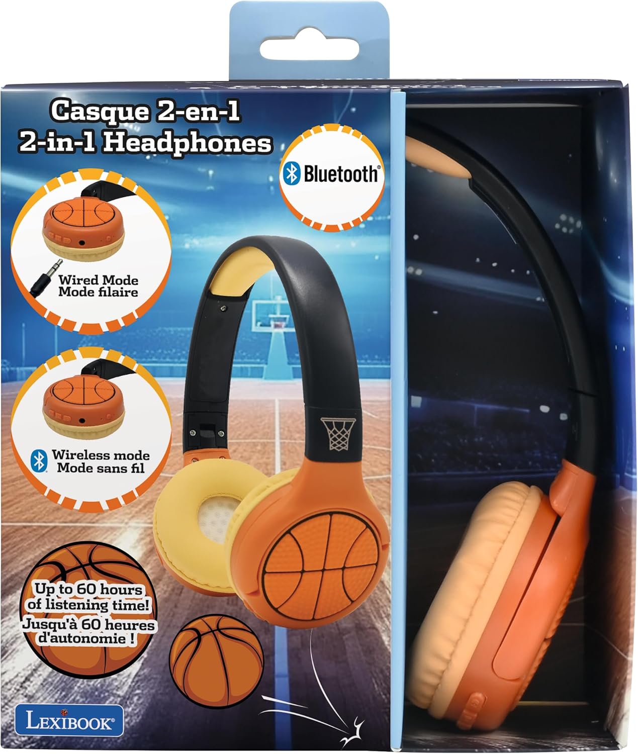 2-in-1 Kinderkopfhörer Basketball, Basketball
