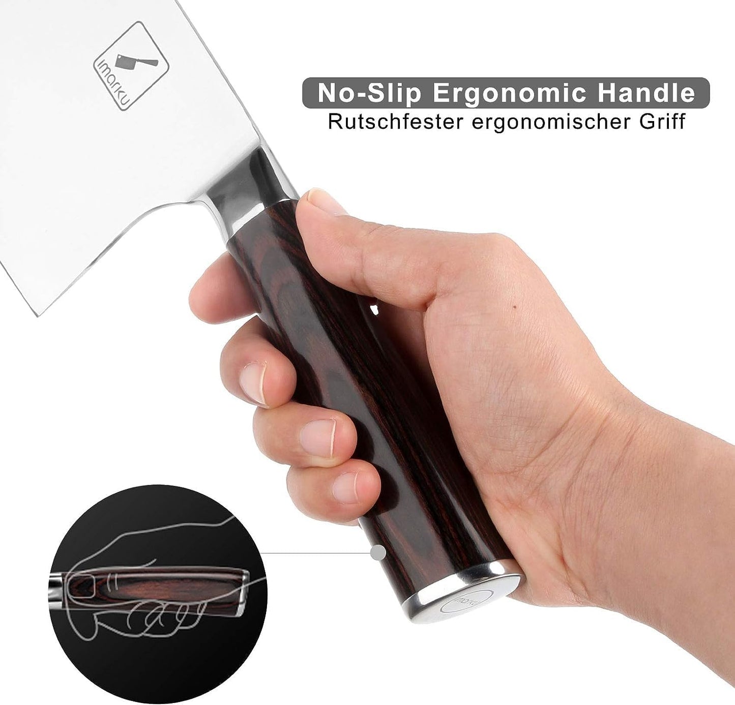 Fleischerbeil, 18 CM Hackmesser