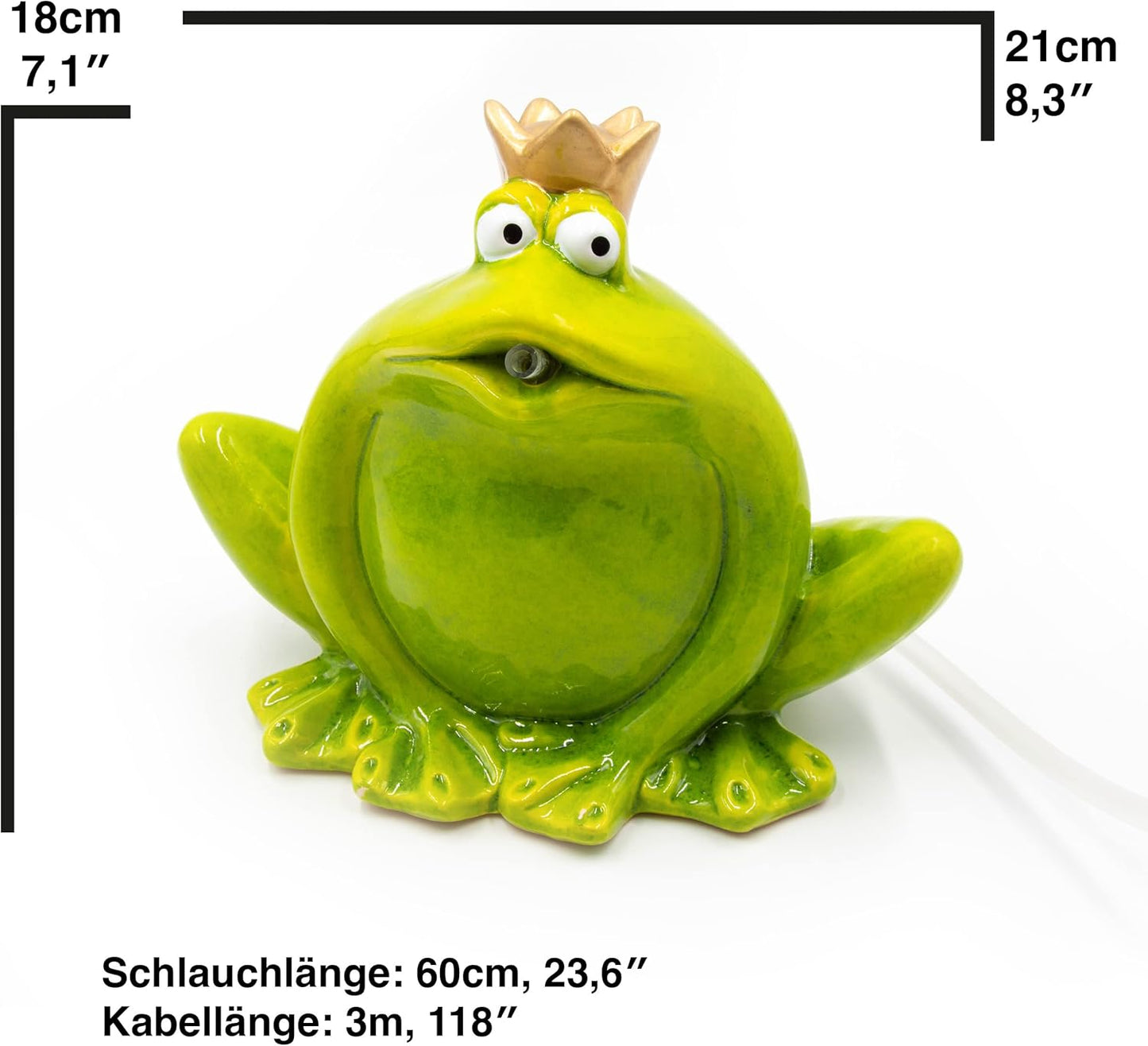 Garten-Wasserspiel Froschfigur für Teichanlagen