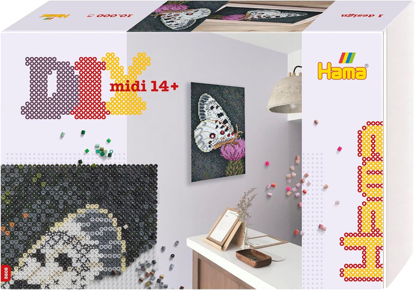 Bügelperlen-Set Schmetterling, Große Geschenk-Box Schmetterling