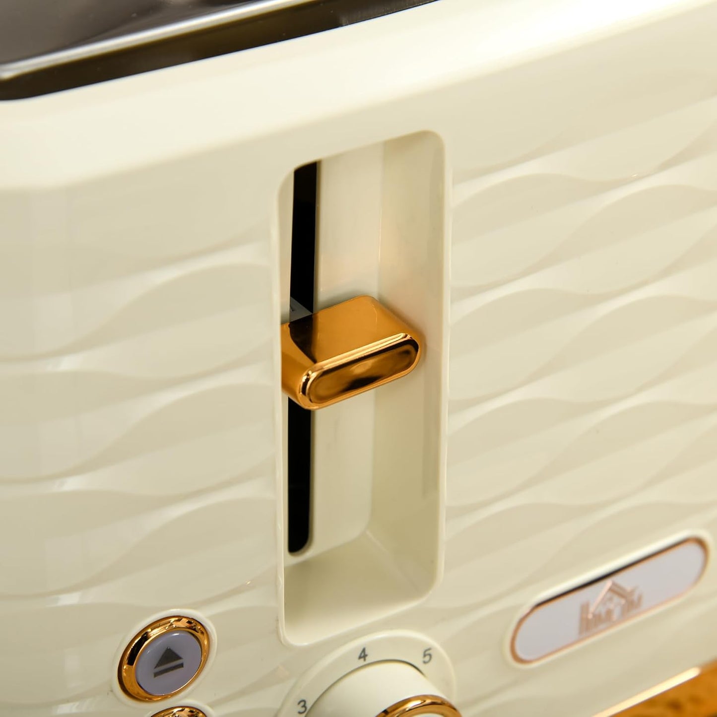 Frühstücks-Set: Wasserkocher & 4-Scheiben-Toaster, Beige