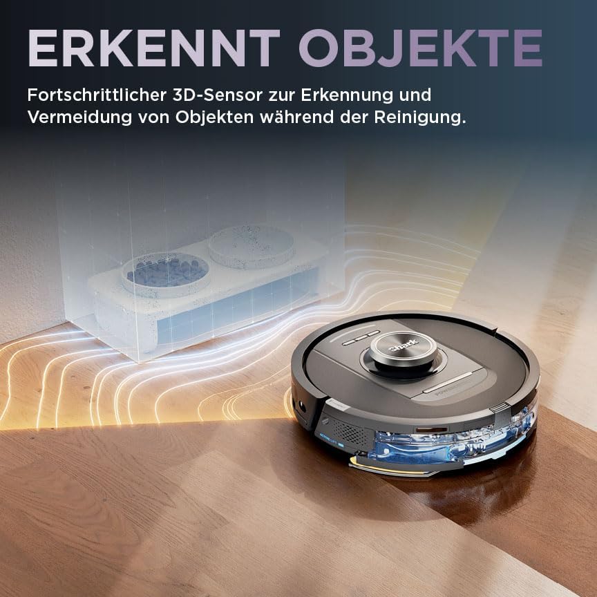 2-in-1 Saug- und Wischroboter RV2800YEEU mit 3D-Navigation, 2 Bürsten / Anti-Micro Pads – Ohne Auto-Entleerung Schwarz