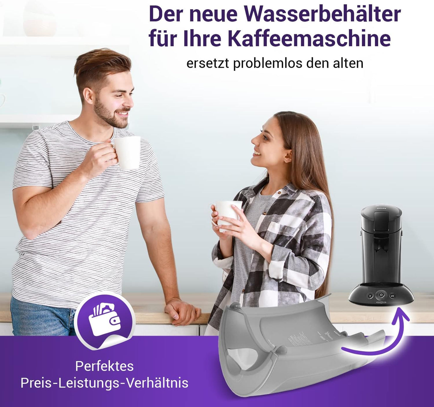 Wassertank 1,2L für Senseo Kaffeemaschine