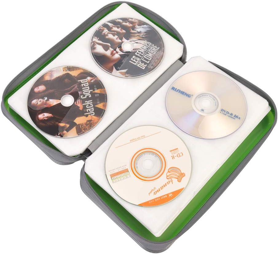 CD/DVD Aufbewahrungstasche für 96 CDs, 96 Kapazität Grün