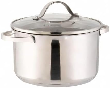 Kochtopf mit Glasdeckel aus Edelstahl (20 cm, 3 l), Ø 20 cm