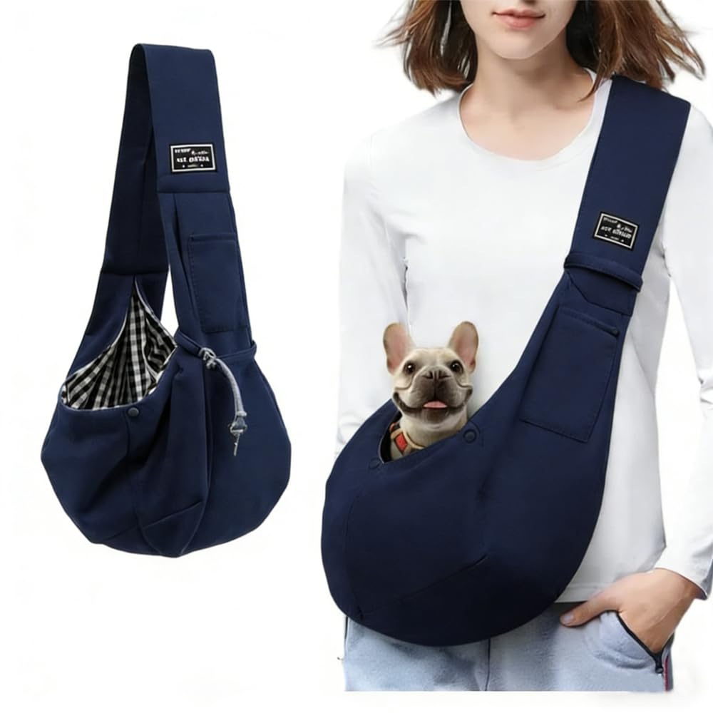 Wendbare Hundetragetasche bis 15 kg, Blau