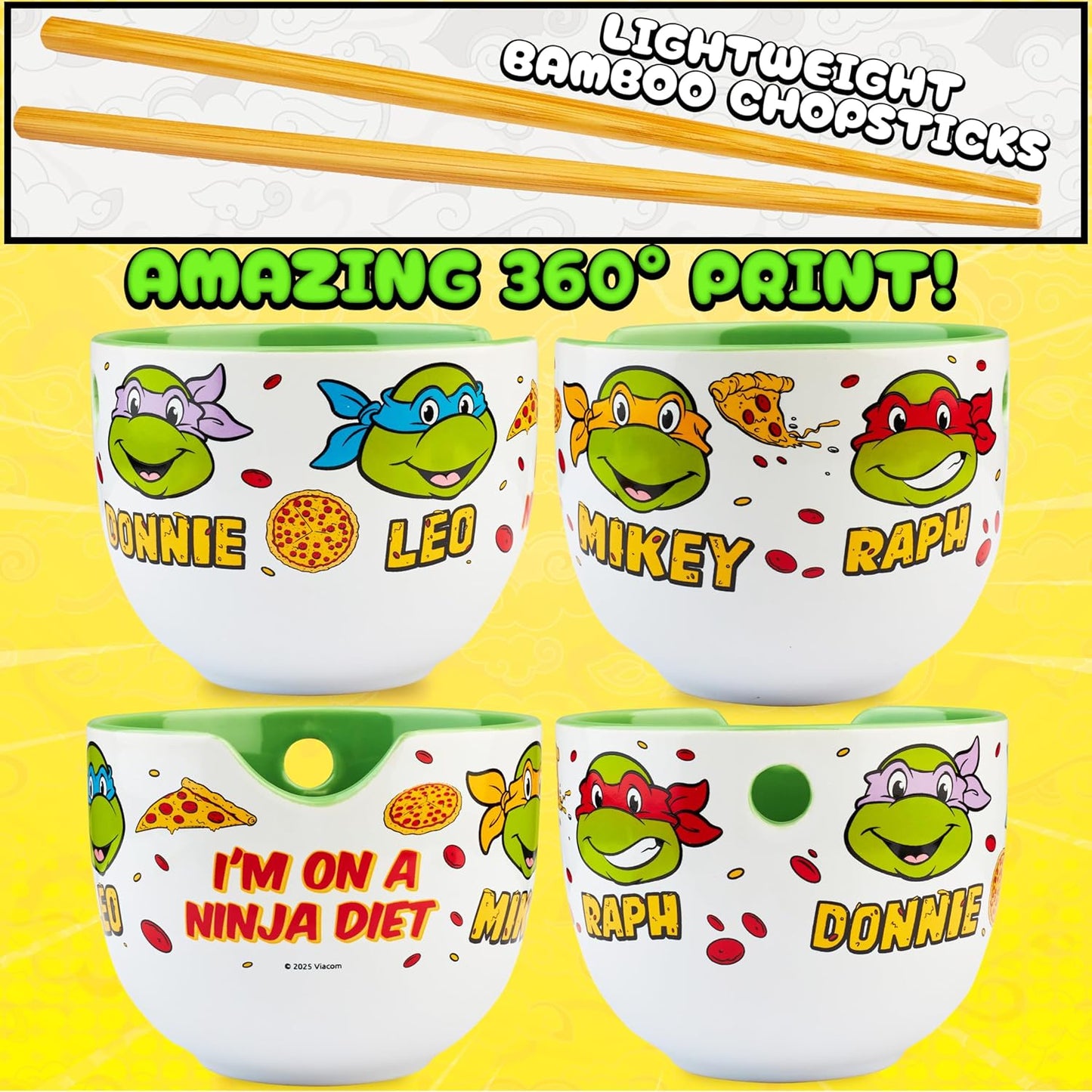 Teenage Mutant Ninja Turtles Ramen Schüssel Set, Multi Tmnt