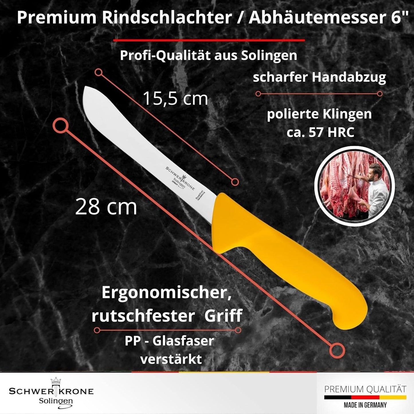 Metzgermesser Set, 4-teiliges Set