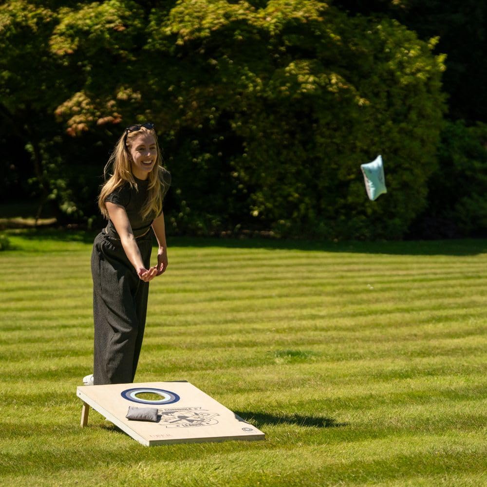 Cornhole Turnier-Doppelbrett-Set mit Tasche, Brett & Tasche