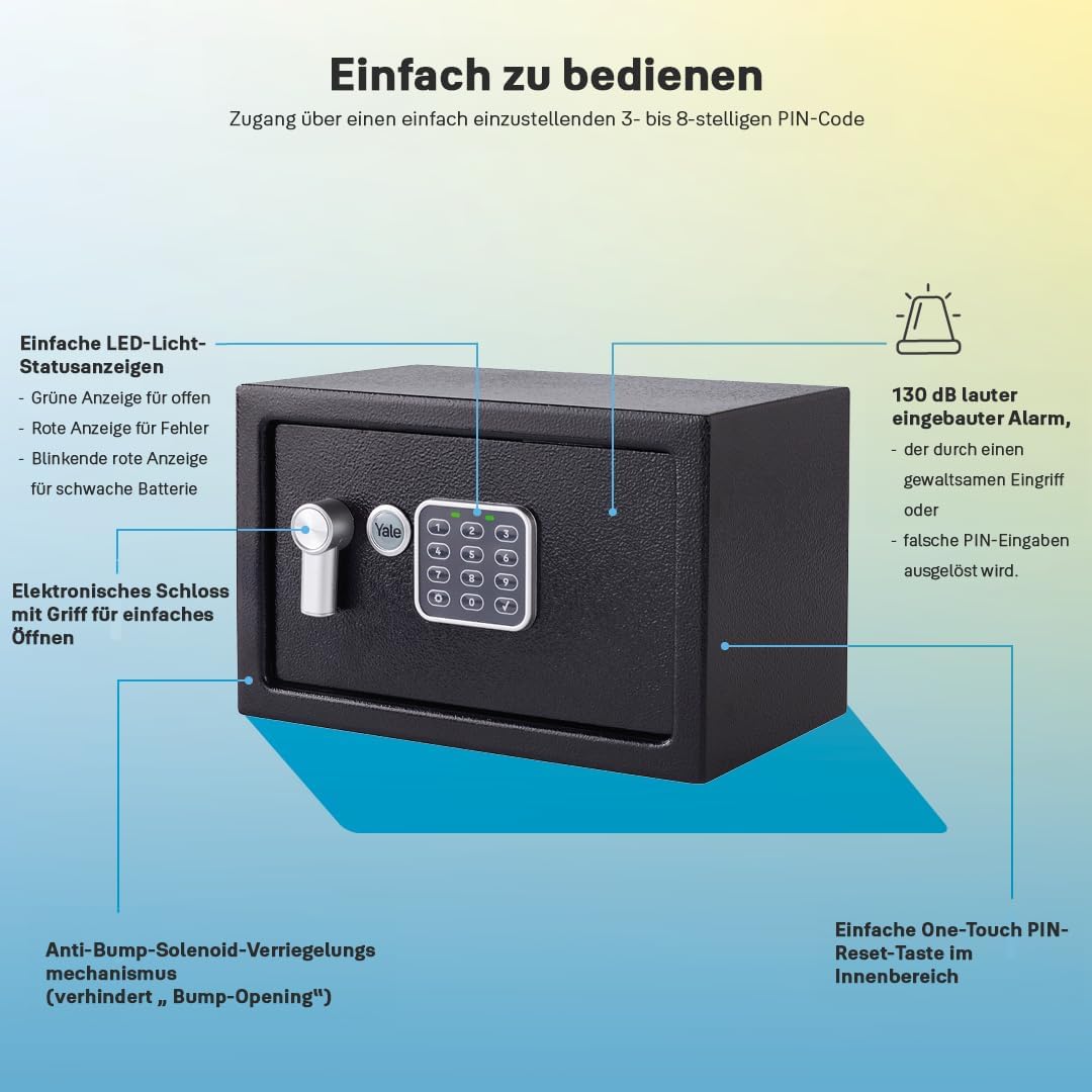 Möbeltresor DB2 mit Alarmfunktion, Neuer Stil - DB2 / Klein