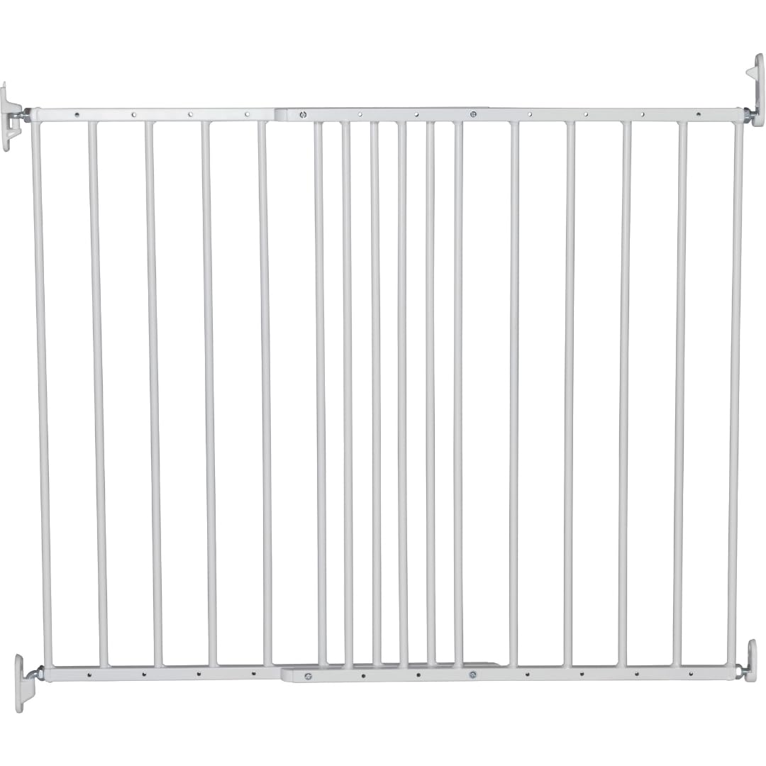 Sicherheitstor, Metal, White ; 62.5-106.8cm/24.6-42"
