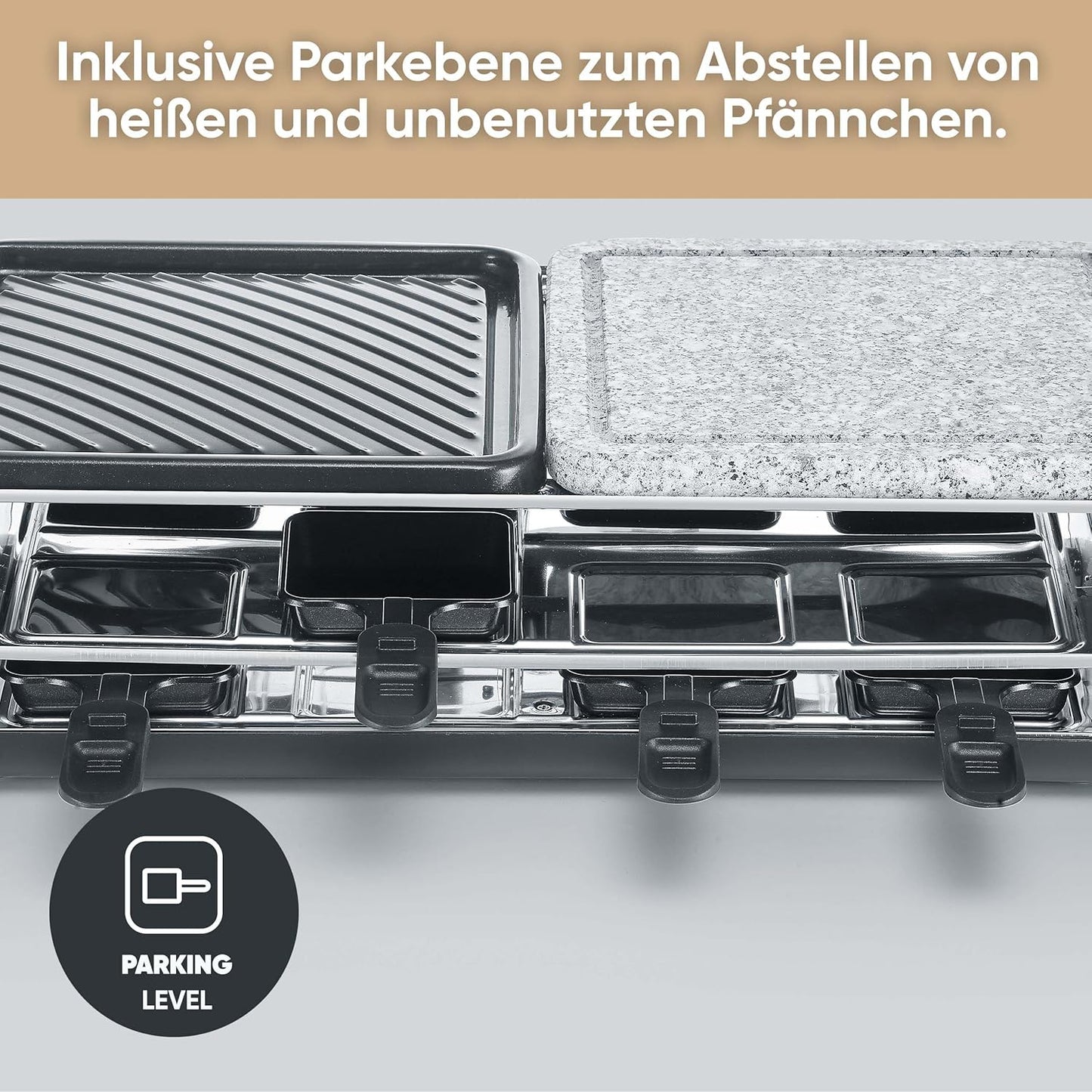 Raclette-Grill RG2366, NEU Black Line