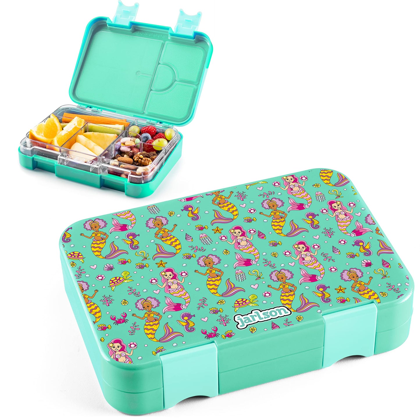 Auslaufsichere Bento Lunchbox mit Trennfächern Toni, Meerjungfrau 2.0