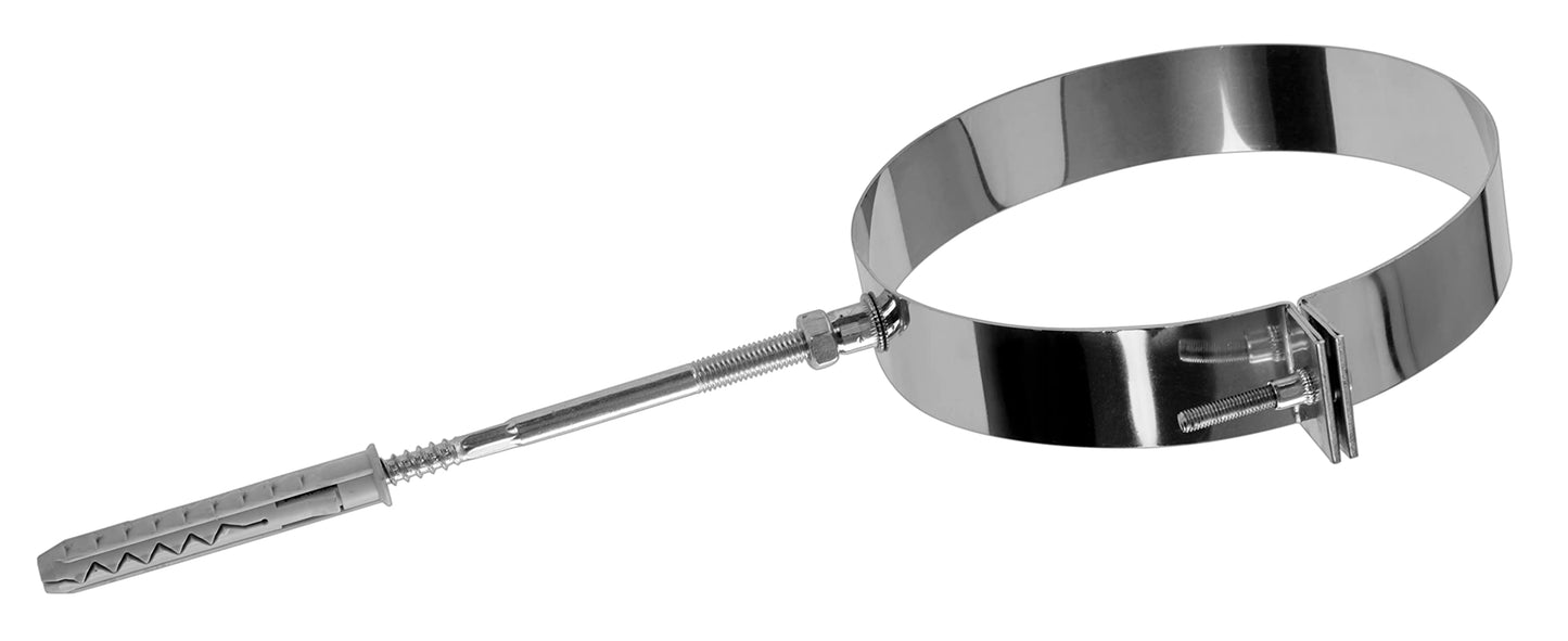 Montageschelle Rauchrohr , 120 mm, DN 120 mm Montageschelle mit Dübel
