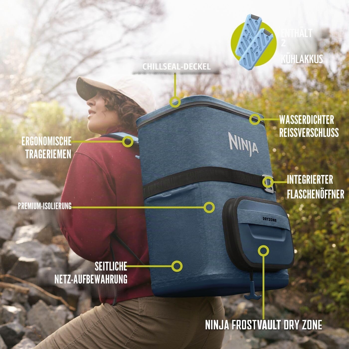 Flexibler Kühlrucksack