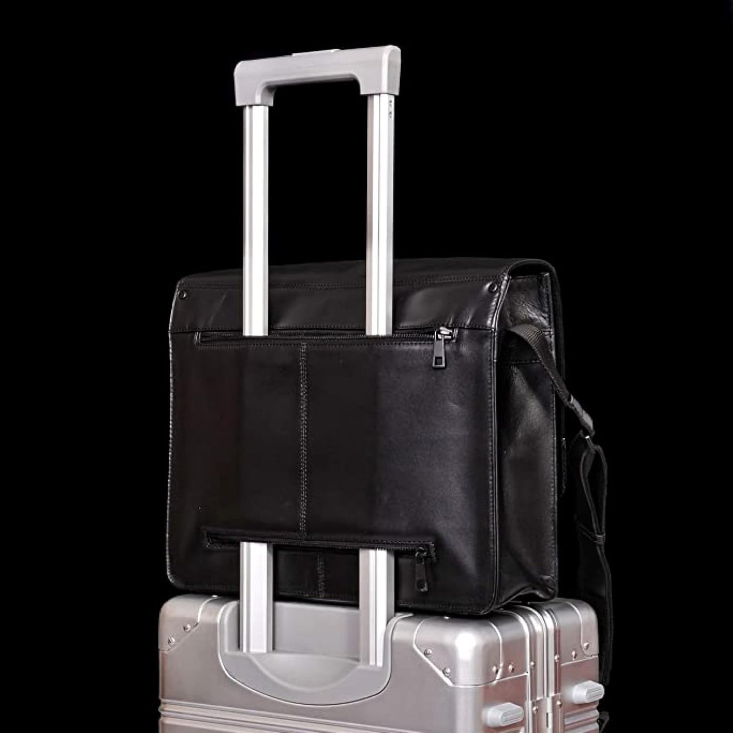 Business Messenger Laptoptasche, Vintage Schwarz