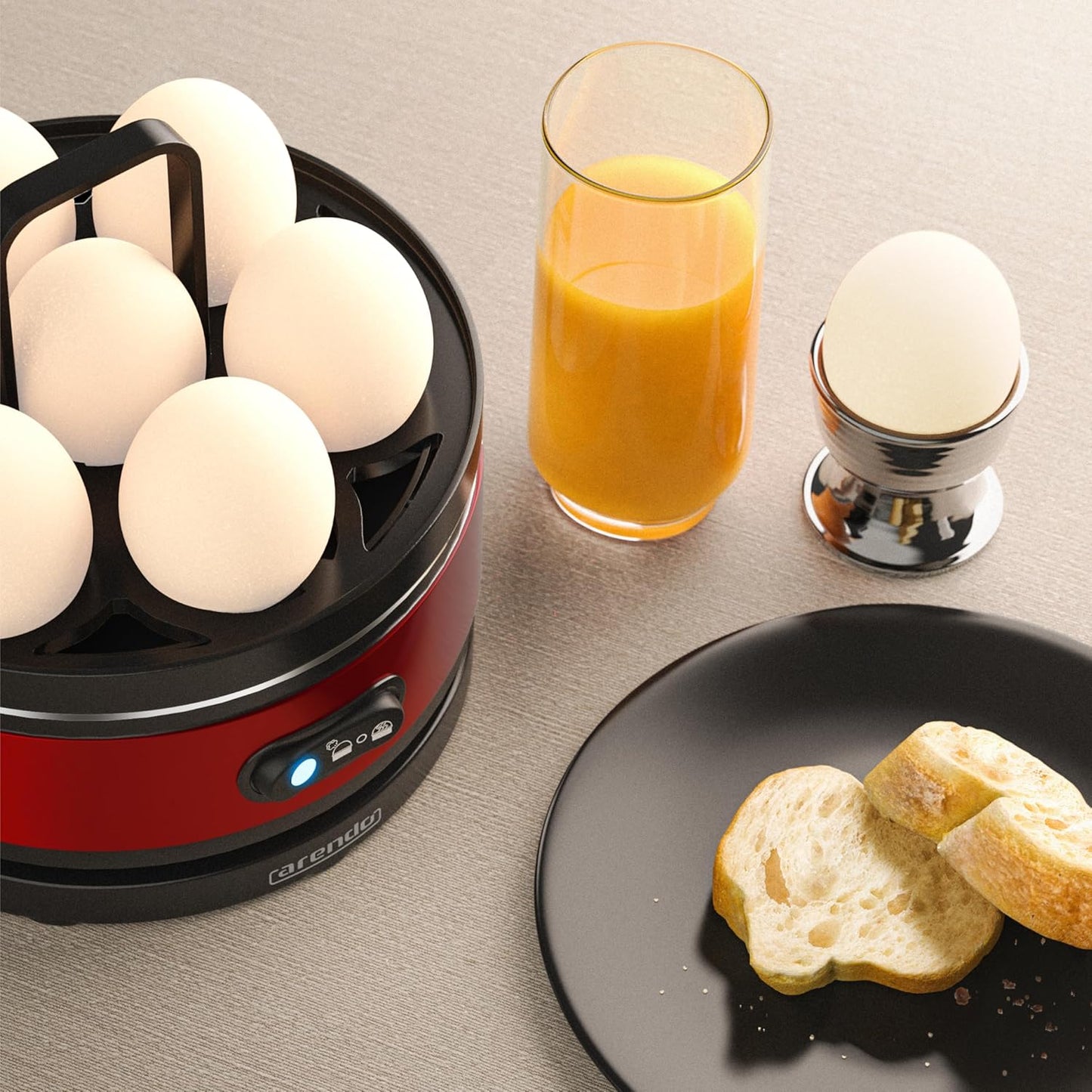 Eierkocher Sevencook mit Warmhaltefunktion