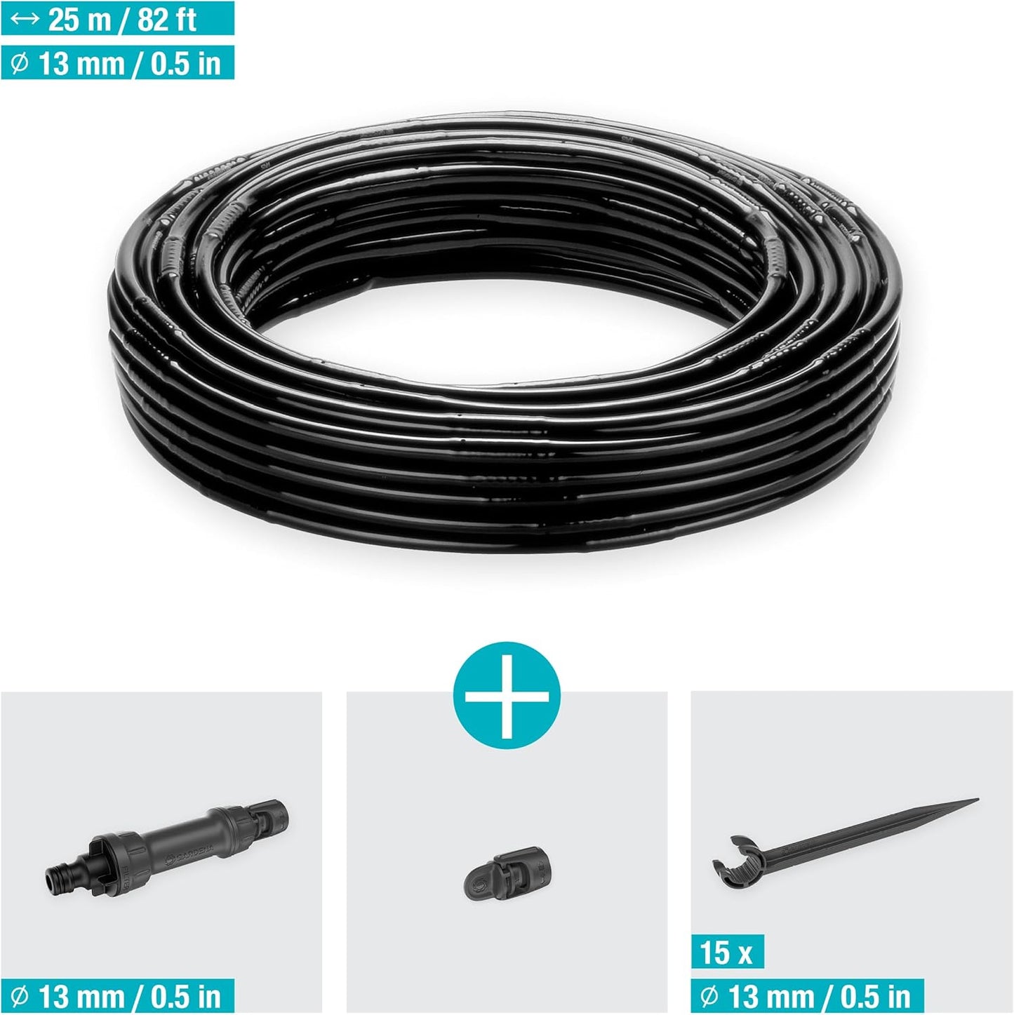 Micro-Drip Tropfbewässerungs-Set Hecke/Sträucher (25 m)