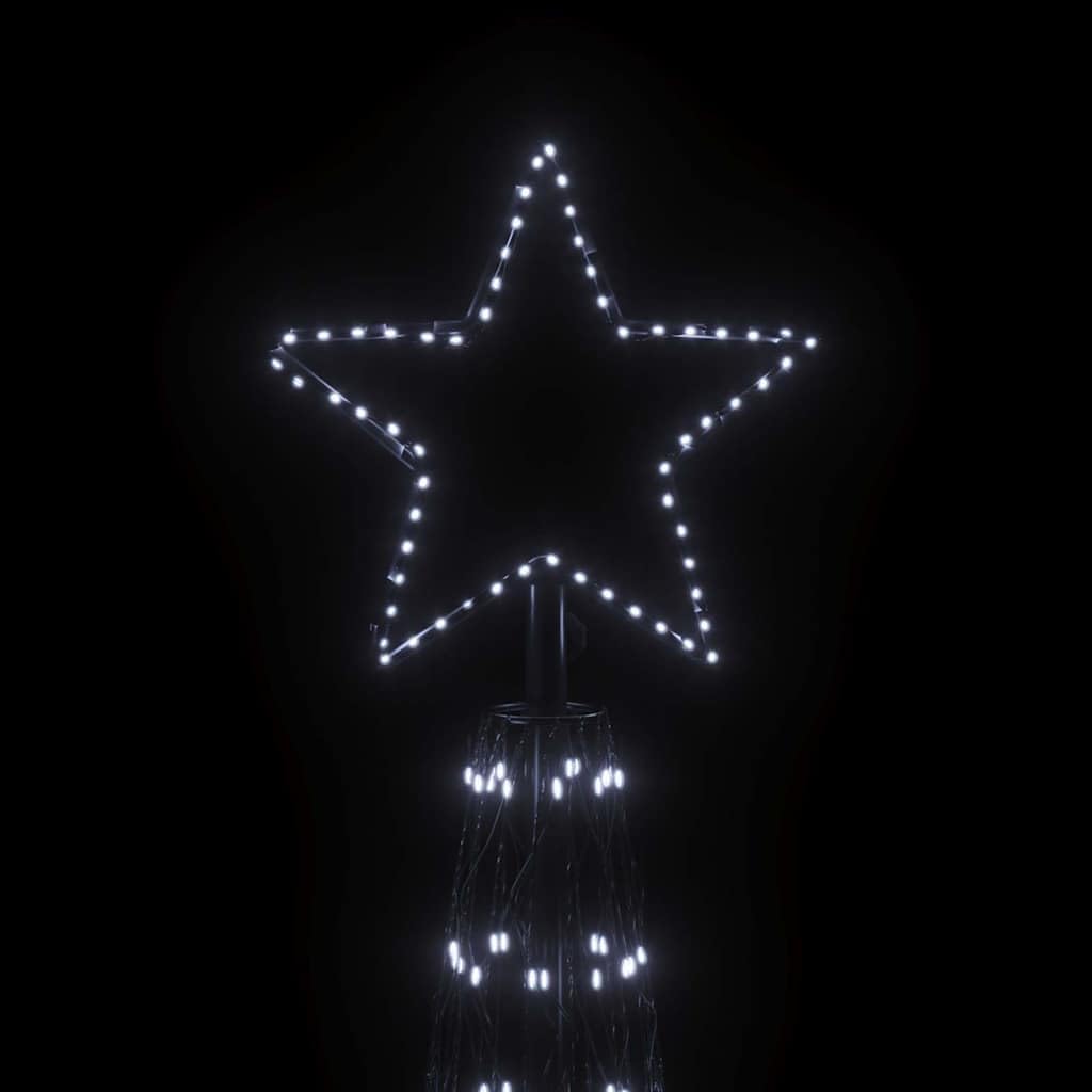 LED Weihnachtsbaum mit 3000 Lichtern, Kaltweiss 800 x 230 cm