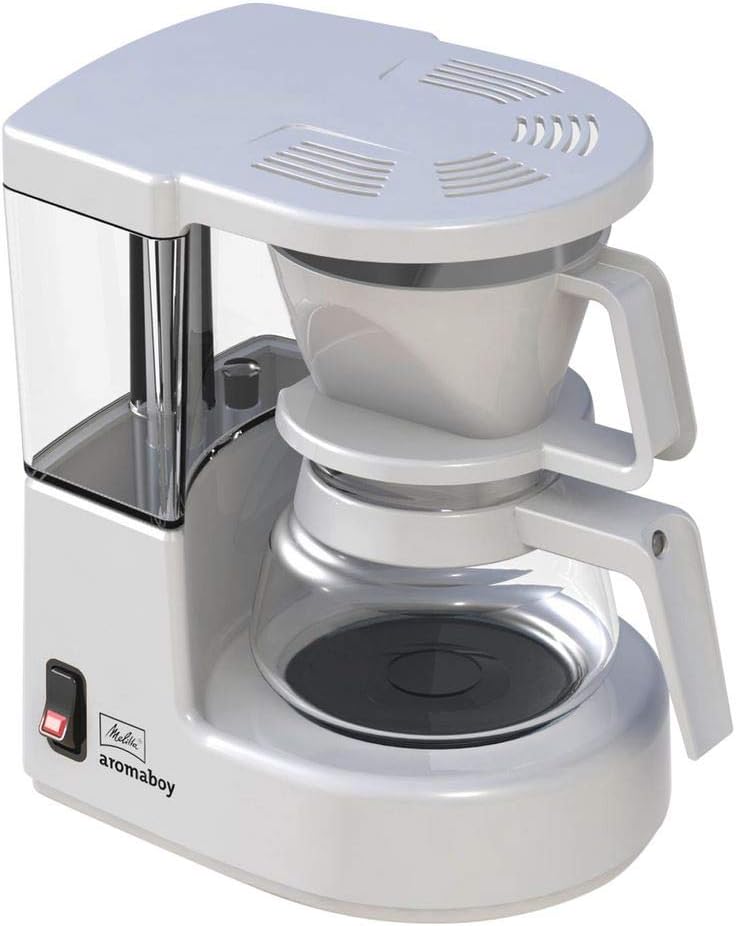 Aromaboy Filterkaffeemaschine für 2 Tassen, Weiss, Single