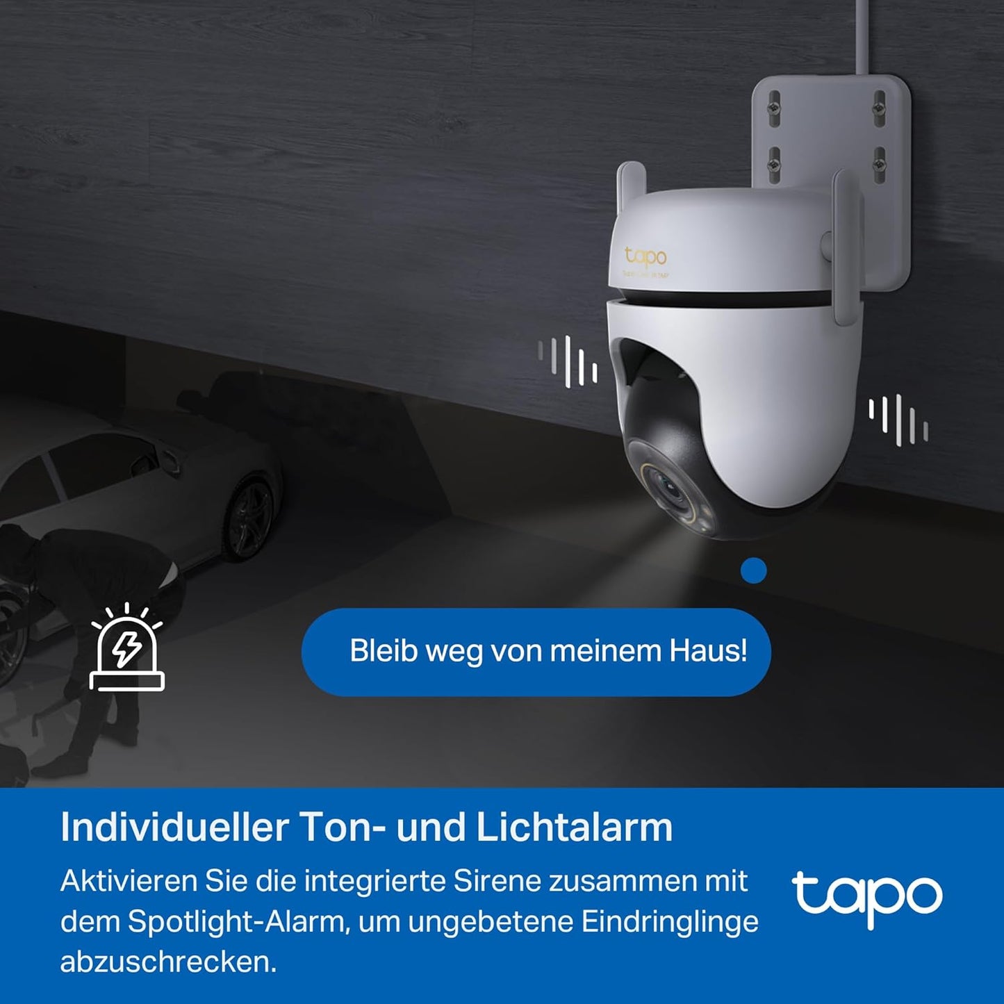 360° Überwachungskamera C530WS mit KI-Erkennung