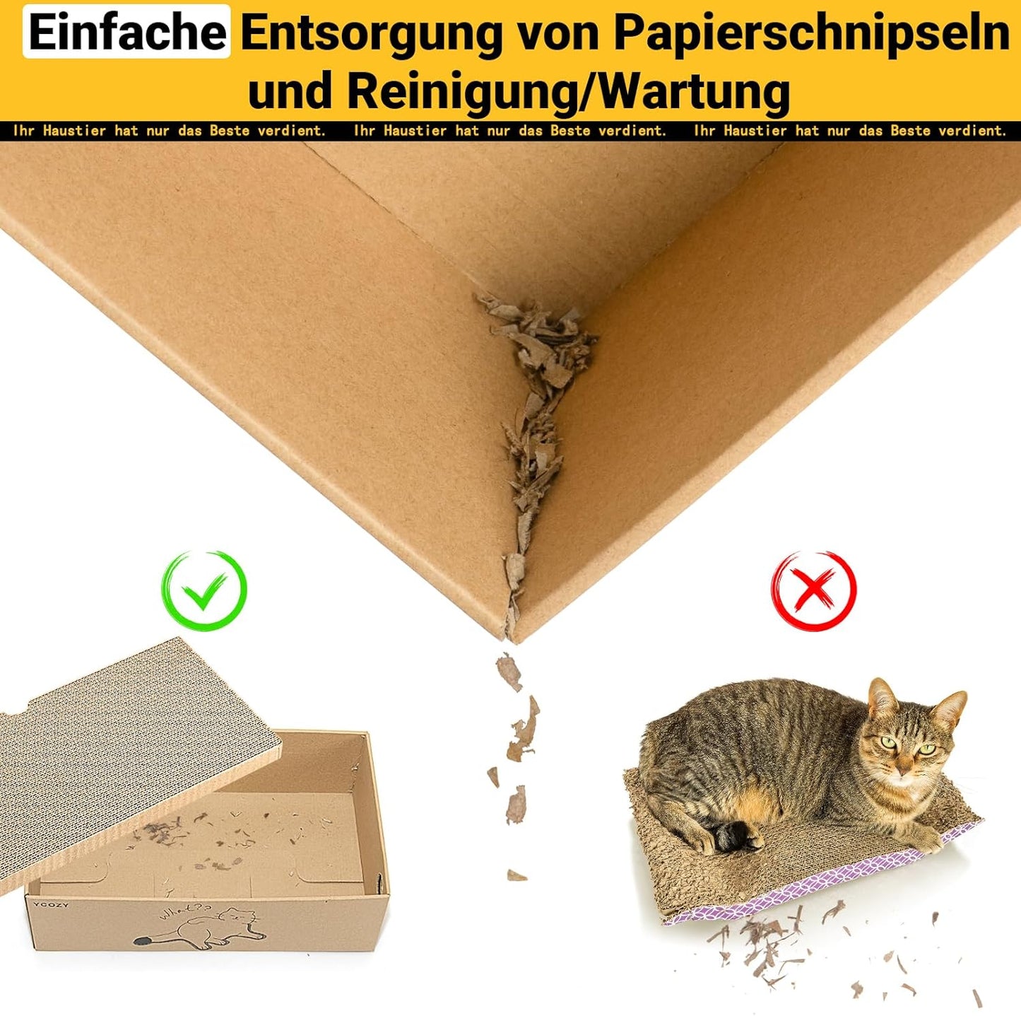 Kratzbrett-Set für Katzen, 2 Box