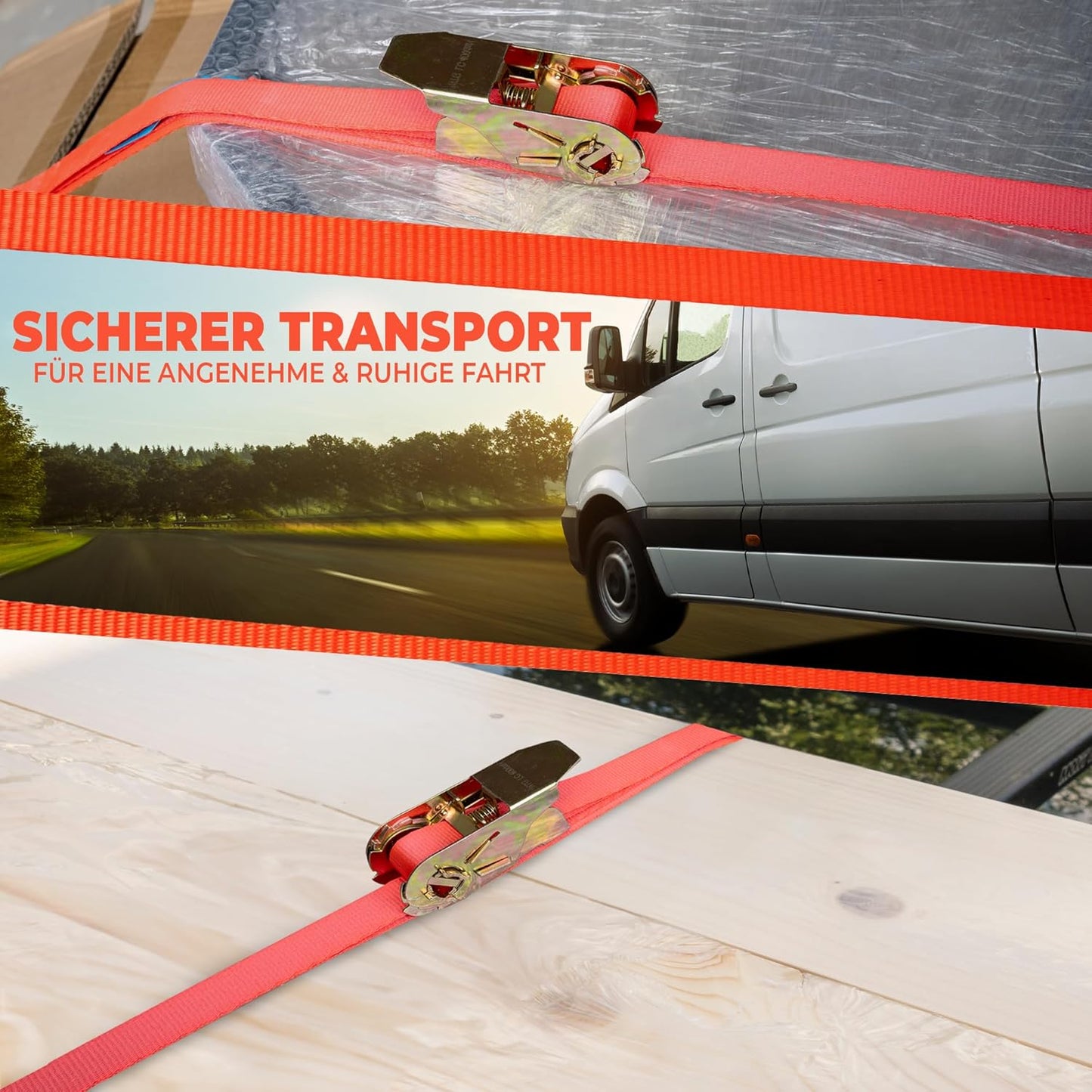 10-teiliges Ratschenspanngurt Set, 10 Stück