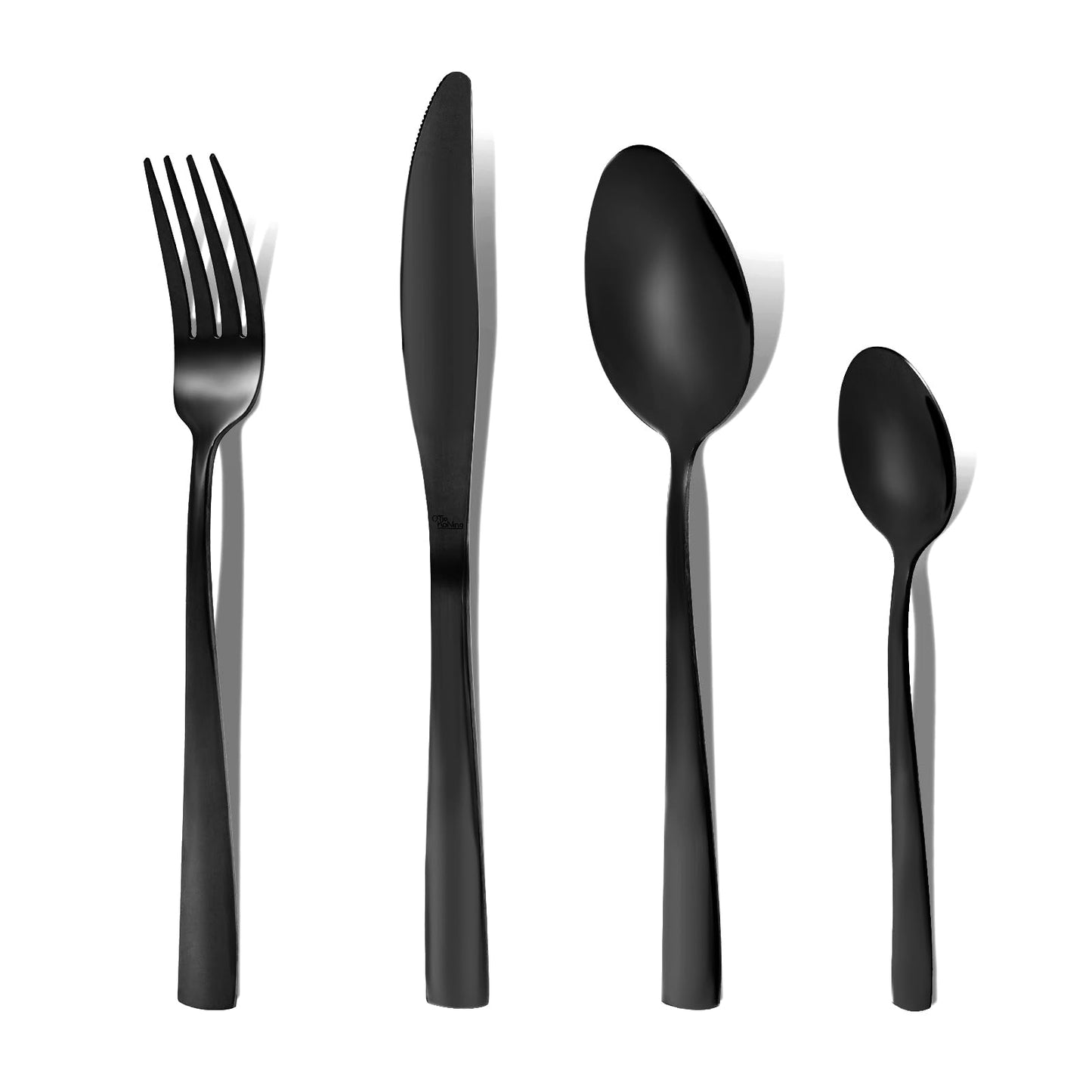 Spülmaschinenfestes Besteckset, 32 - teilig Schwarz