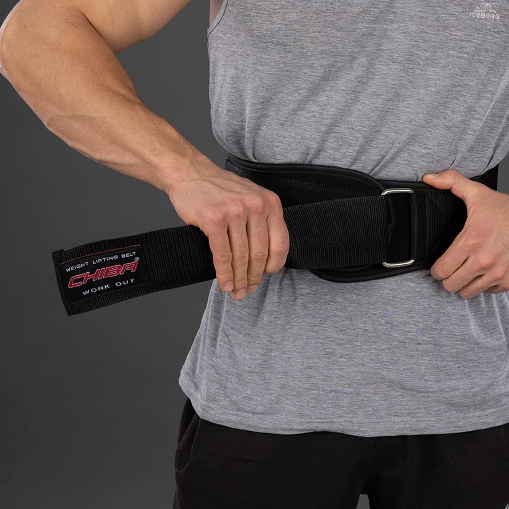 Trainingsgürtel Nylon Performer, M Schwarz
