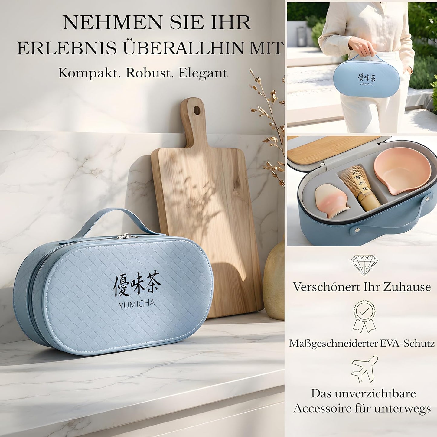 Matcha Tee Set, Blaue Tasche 7