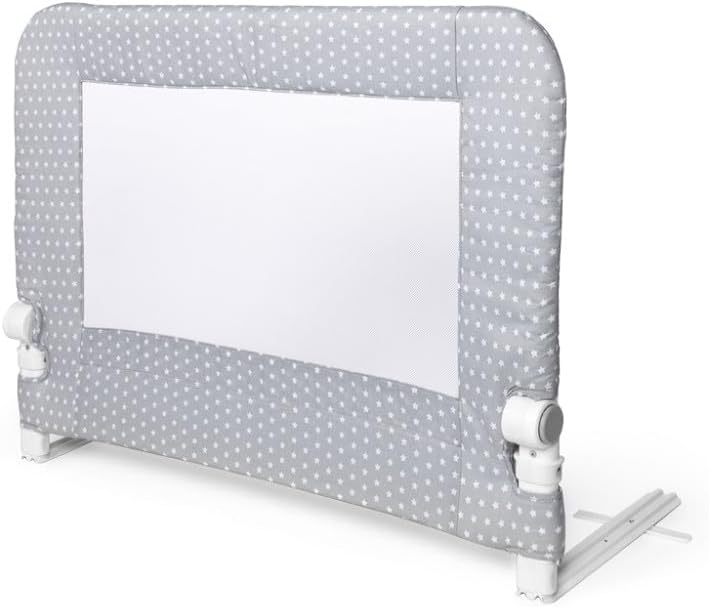 Klappbares Bettgitter mit Sternmotiv, Grau, 90 cm (Paquete de 1)