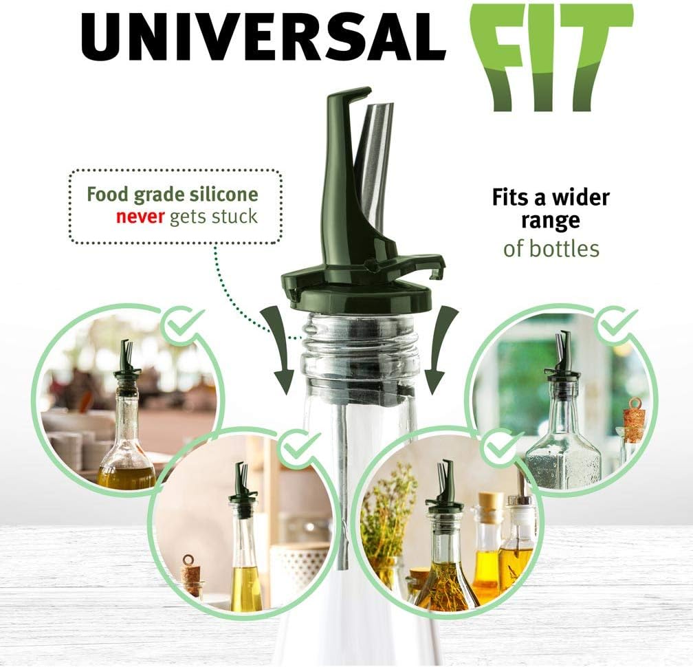 6er-Set Ausgiesser für Öl, 6pk Grün