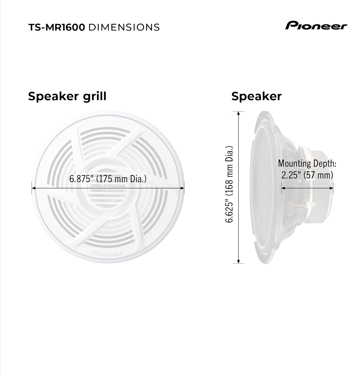 TS-MR1600 Marine Outdoor-Lautsprecher