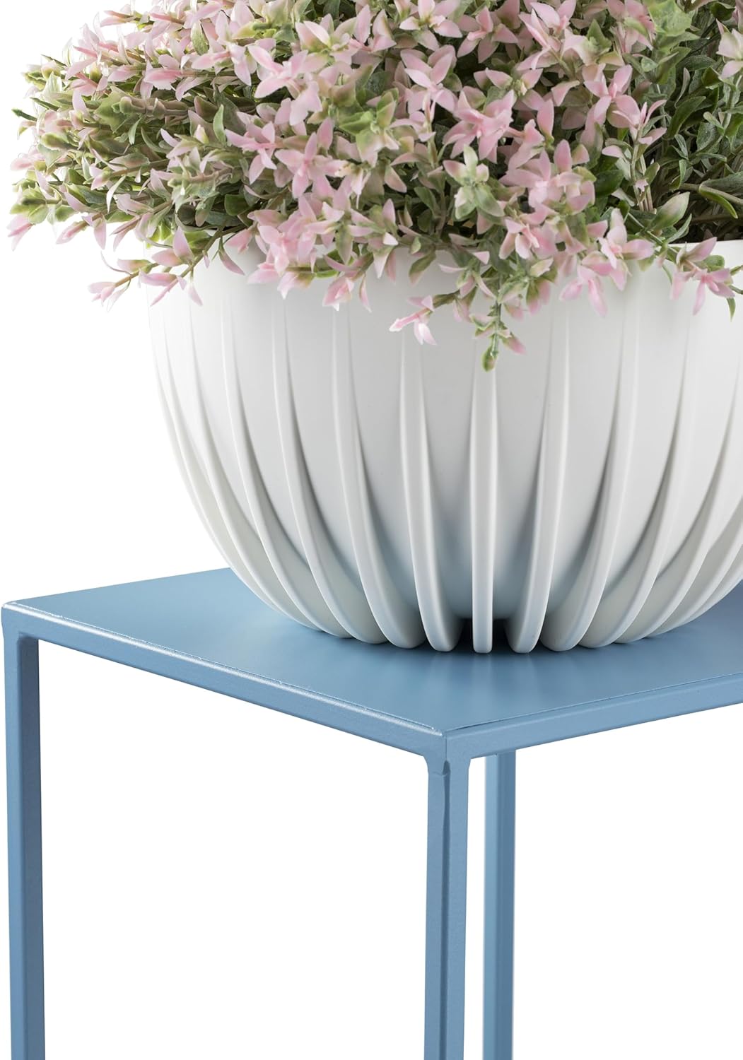 Loft-Stil Blumenständer, 40 cm hoch, Blau, 40 cm
