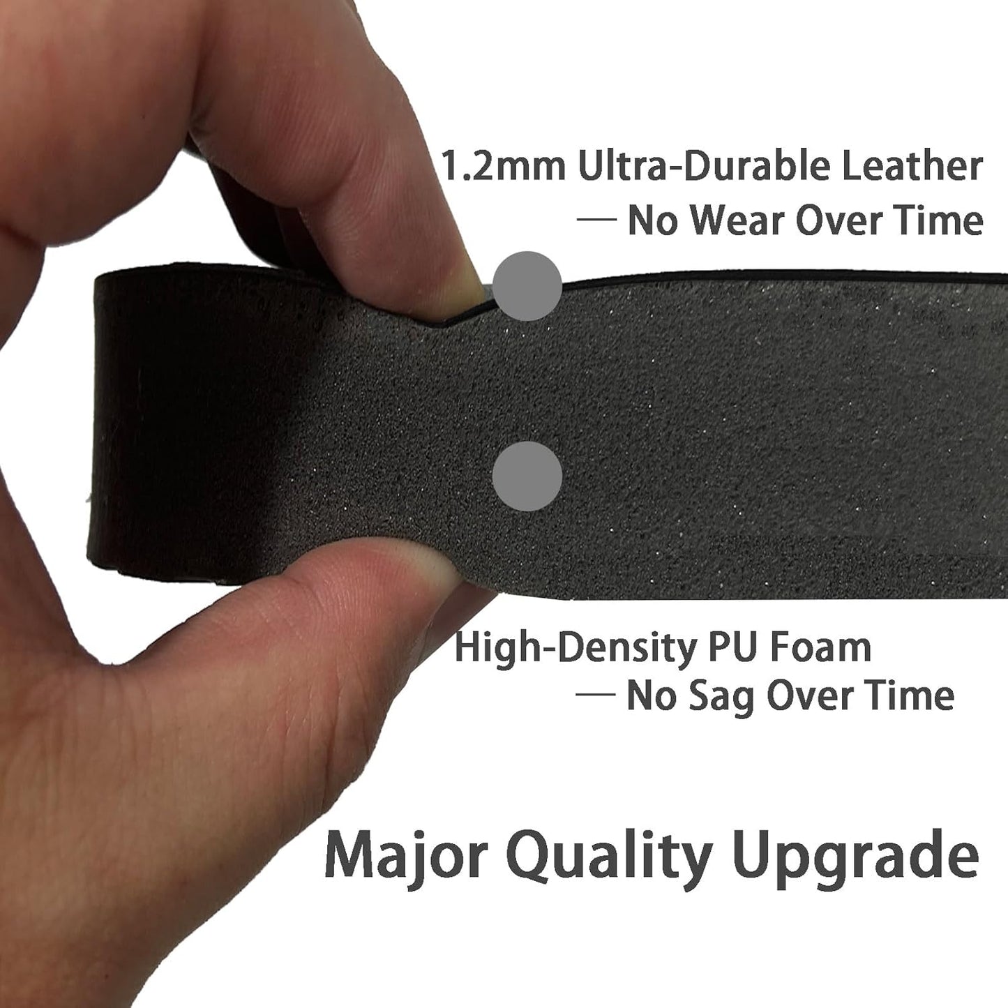 Ergonomische Anti-Ermüdungsmatte, Schwarz 75L x 44B x 2.5D cm