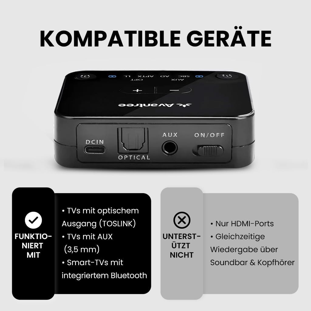 HT41899 Plus 2 TV-Kopfhörer mit Sender & Lade-Docks, HT41899 Plus 2