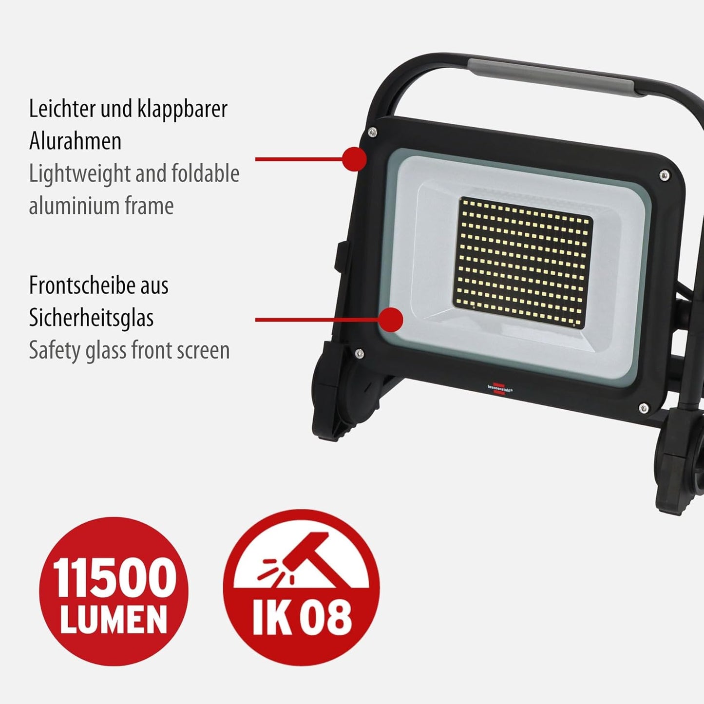 LED-Baustrahler JARO 14060 M, mit Schaltstufen 11500lm (100W)