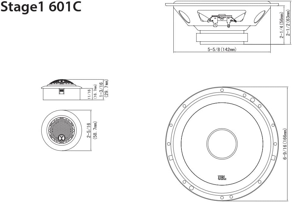 Stage1 601C Auto-Lautsprechersystem (200 Watt), Single
