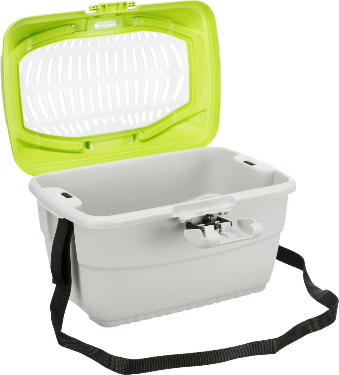 Transportbox Mini-Capri, hellgrau/grün L 400 x B 300 x H 220 cm