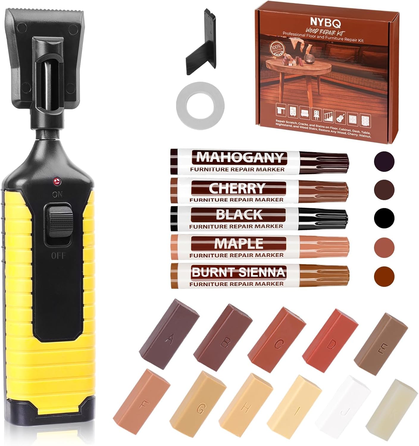 Laminat Reparaturset mit Schmelzwerkzeug (24-tlg.)