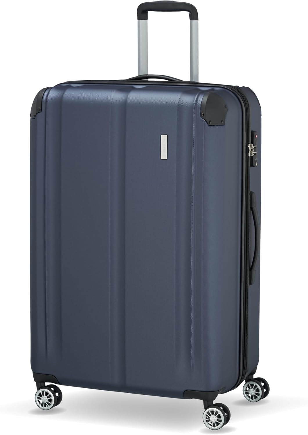 Hartschalenkoffer mit TSA Schloss und Dehnfalte, Trolley Größe L erw. (77 cm) Marine