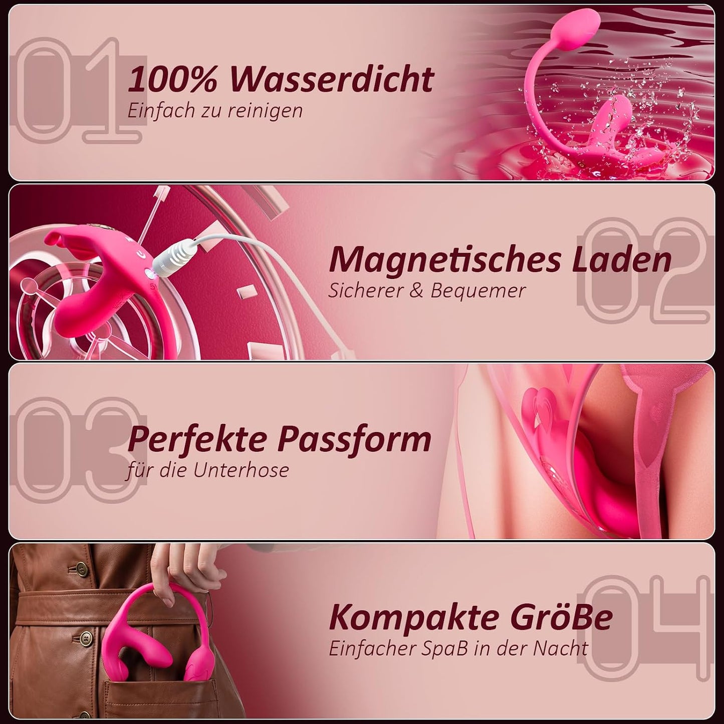 3-in-1 Höschen Butterfly Vibrator mit App-Steuerung