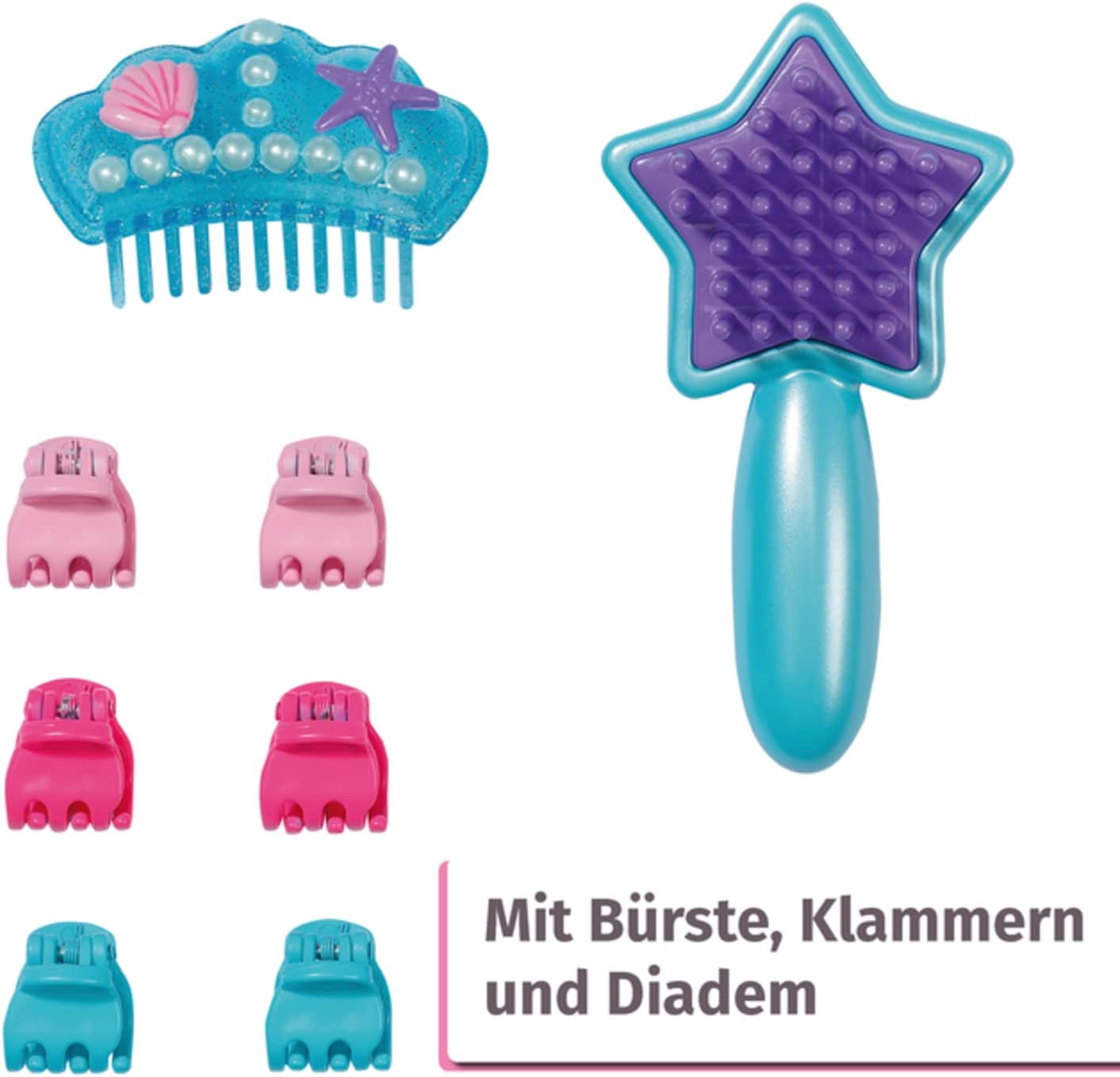 BABY born® Sister Styling Head Meerjungfrau, Schmink- und Frisierkopf