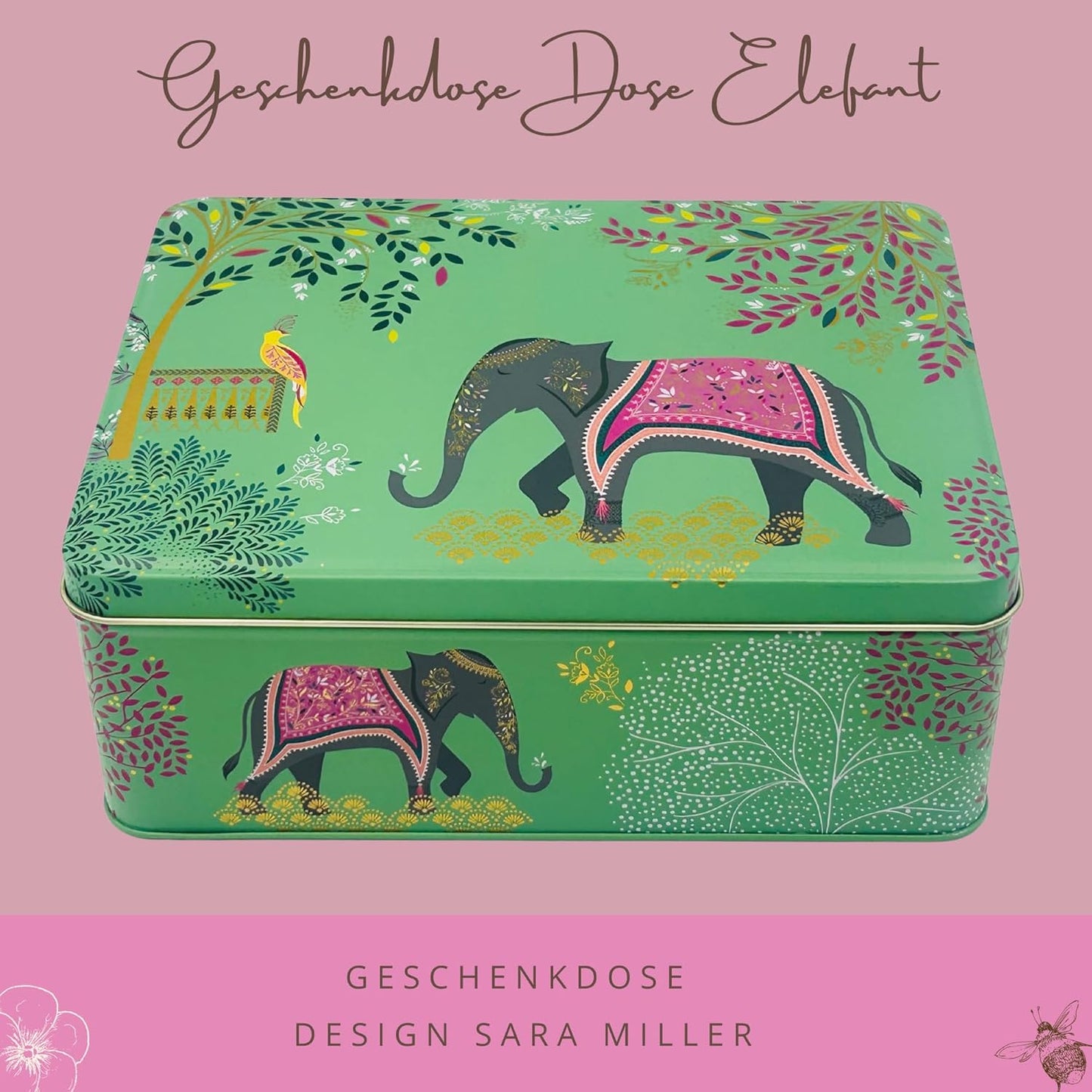 Keksdose mit Motiv Elefant, Elefant