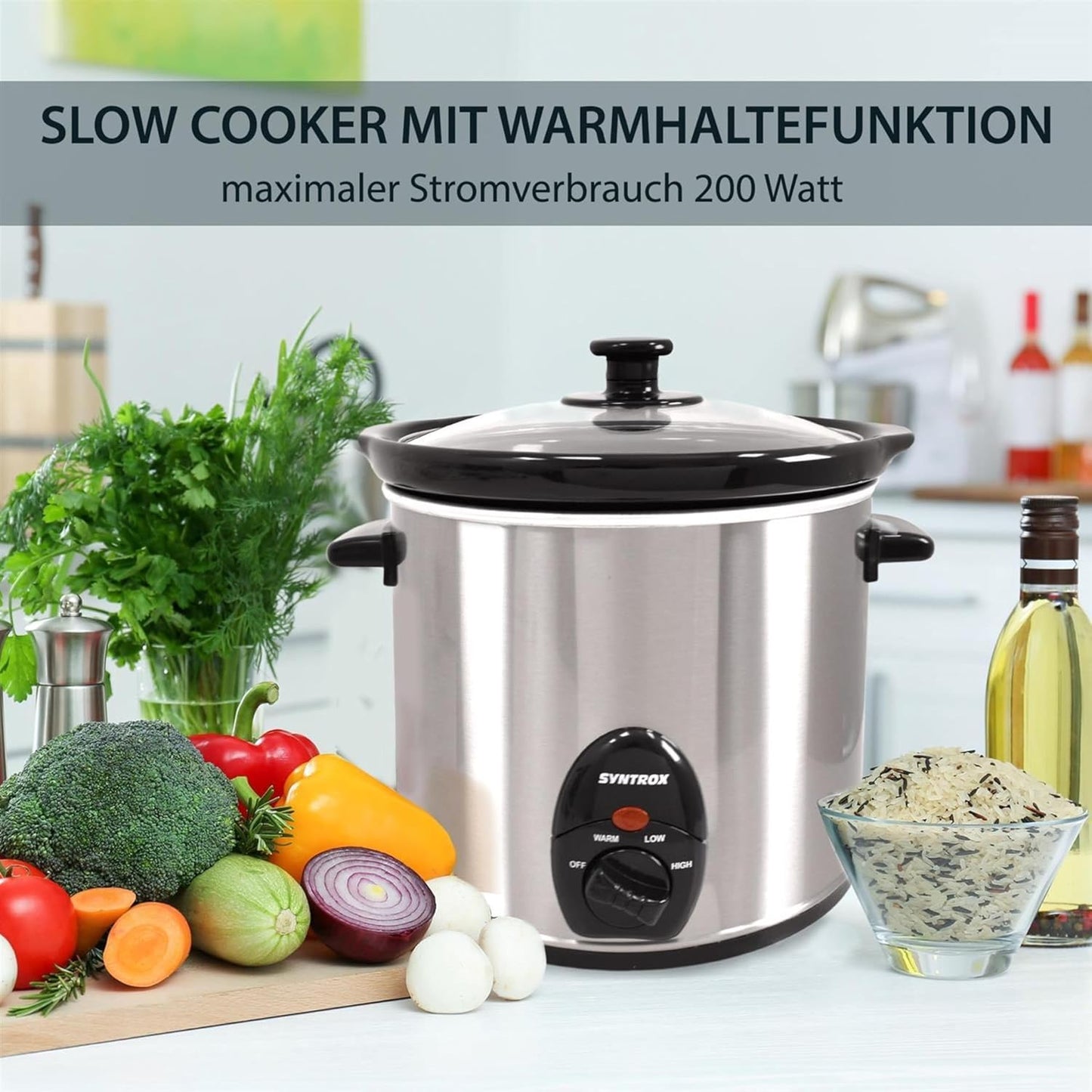Slow Cooker Delira mit Warmhaltefunktion